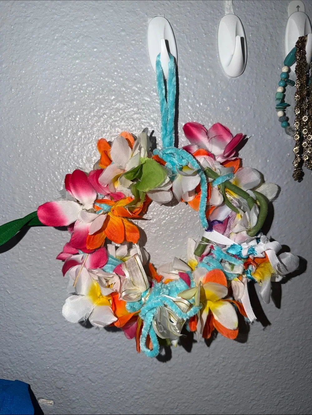808 beads summer Colorful Floral Wreath Hanging Decor